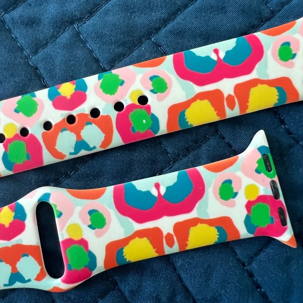 Animal‎ Print Apple Watch Band Watchband Black Multi 38, 40, 41mm Set of 2